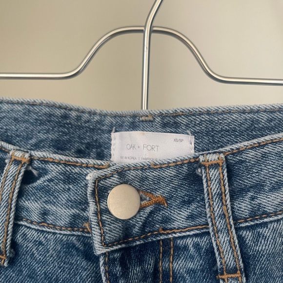 OAK + FORT HIGH WAISTED DENIM - Picture 4 of 5